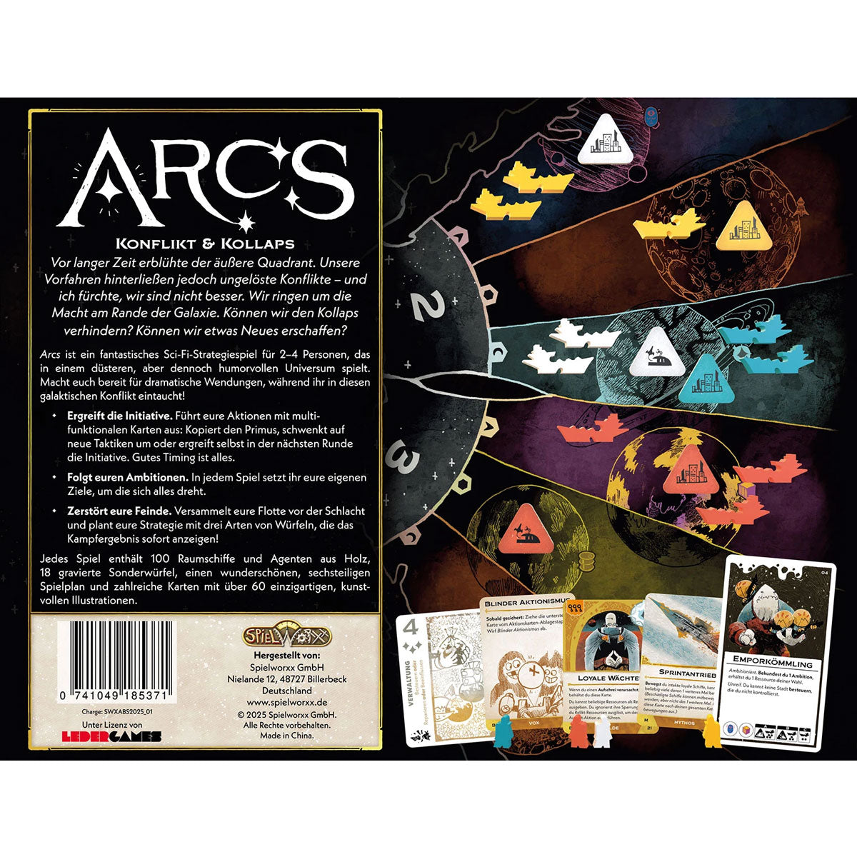 Arcs Rückseite
