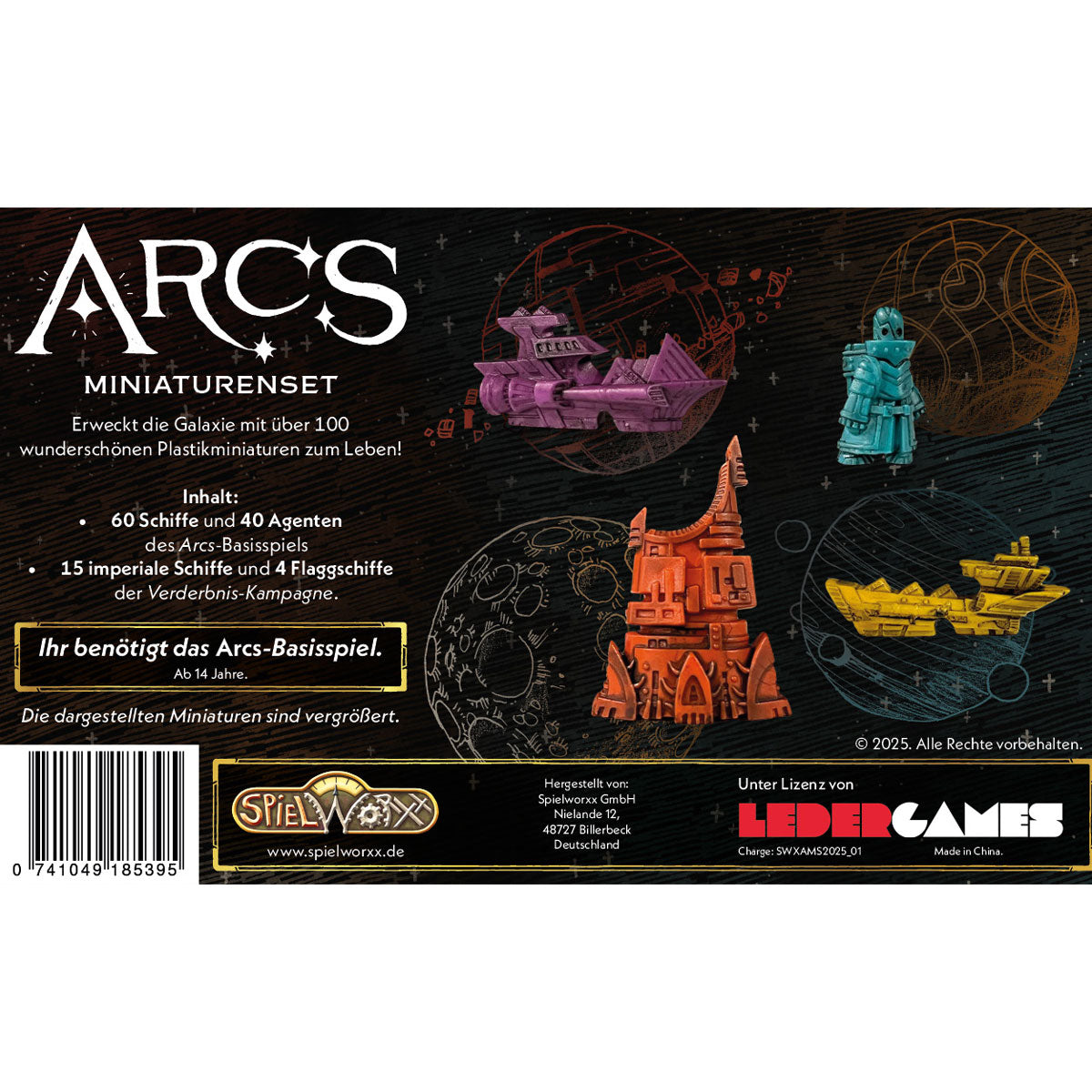 Arcs: Miniaturenset Rückseite