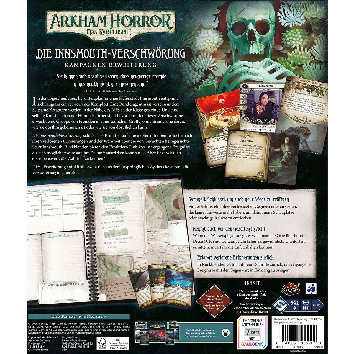 Arkham Horror: Das Kartenspiel - Die Innsmouth-Verschwörung Rückseite