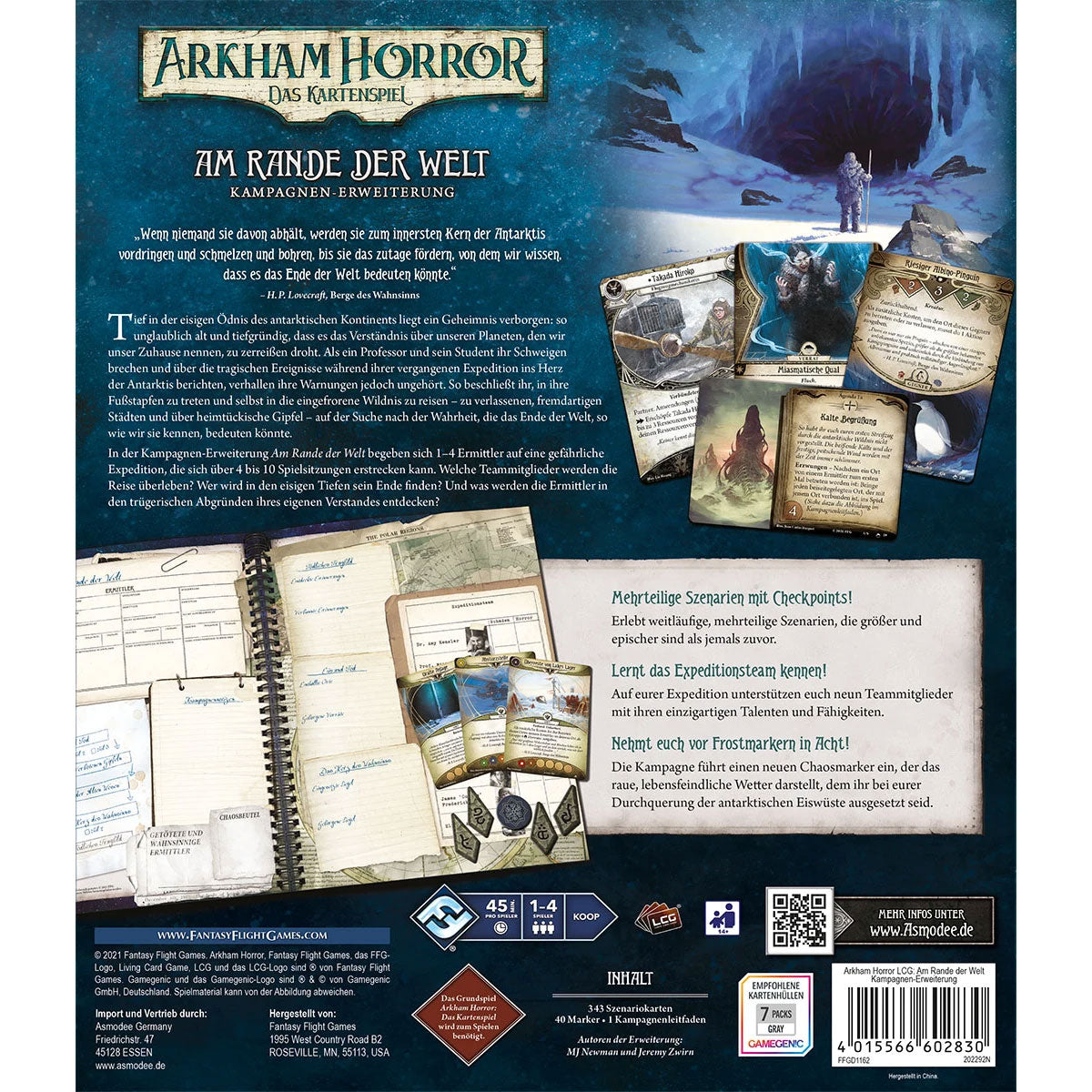 Arkham Horror: Das Kartenspiel – Am Rande der Welt (Kampagnen-Erweiterung) Rückseite