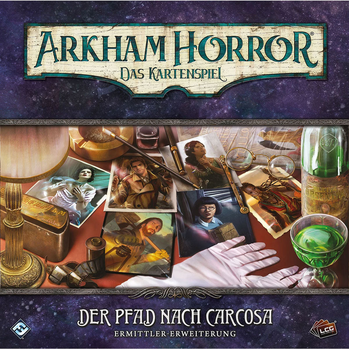 Arkham Horror: Das Kartenspiel – Der Pfad nach Carcosa (Ermittler-Erweiterung) Cover