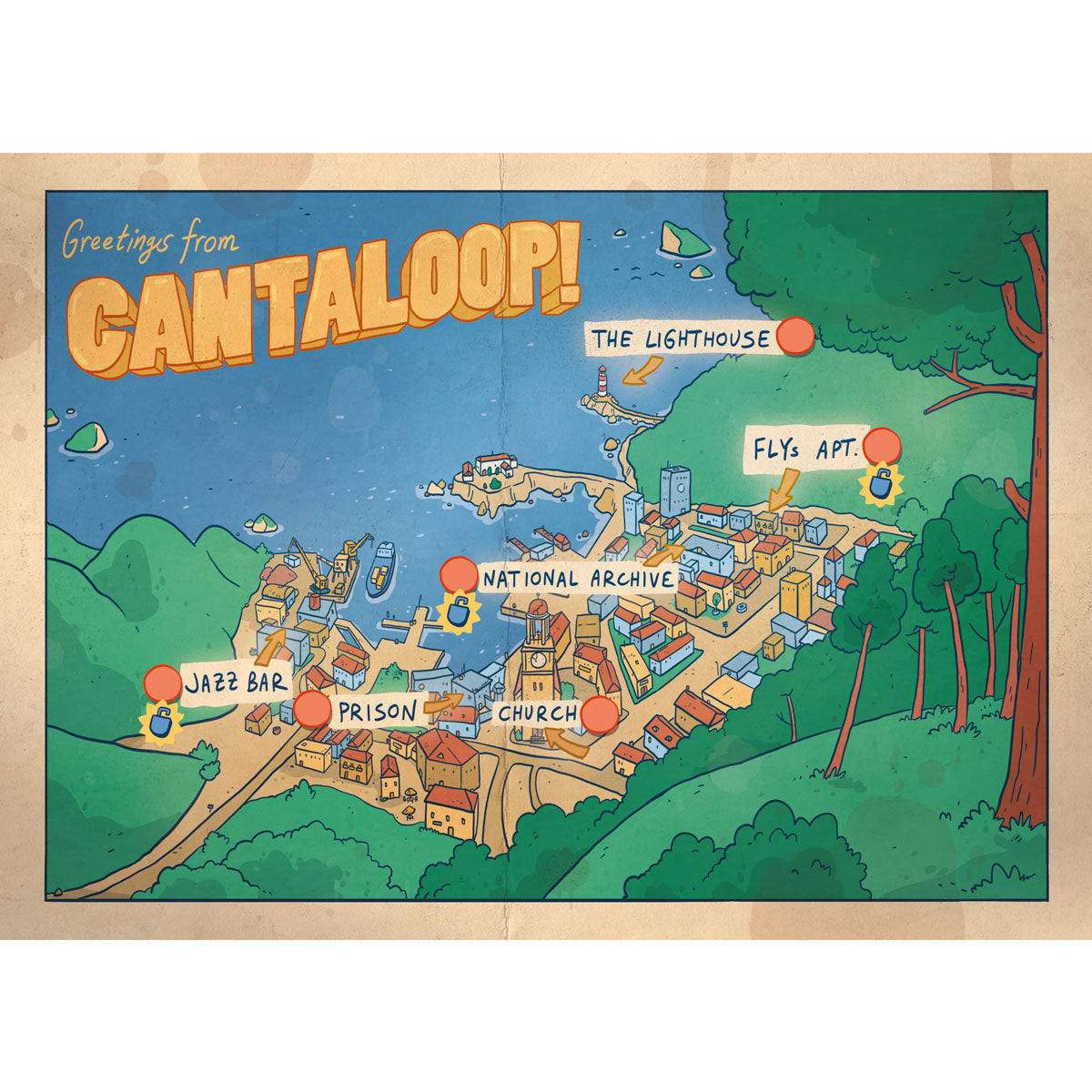 Cantaloop Buch 1 - Einbruch in den Knast Karte