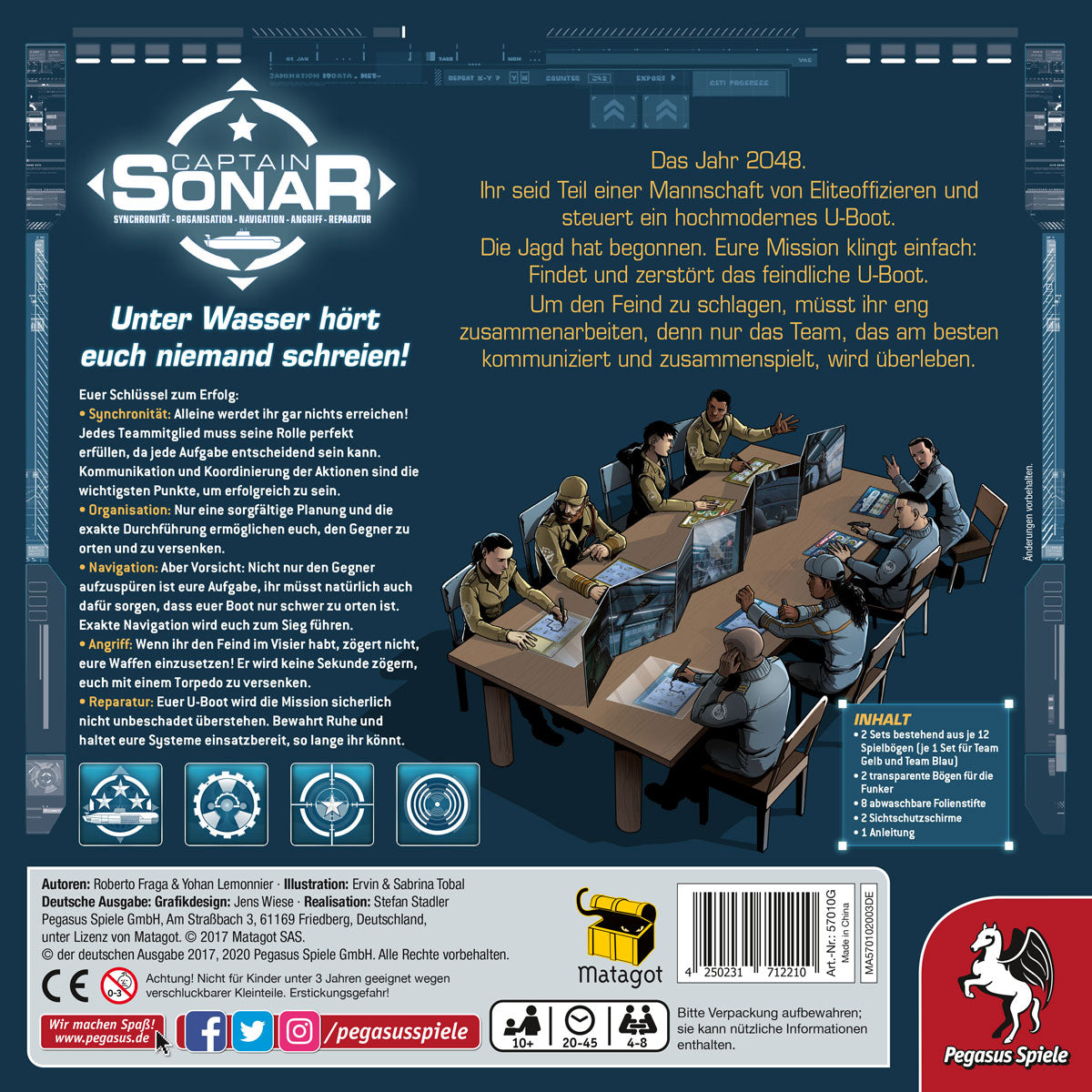 Captain Sonar Rückseite