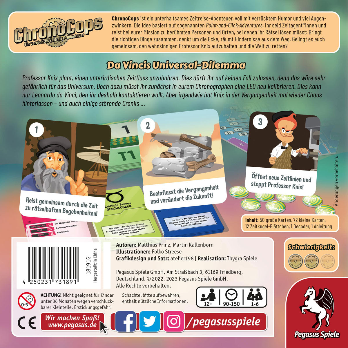 ChronoCops – Da Vincis Universal-Dilemma Rückseite