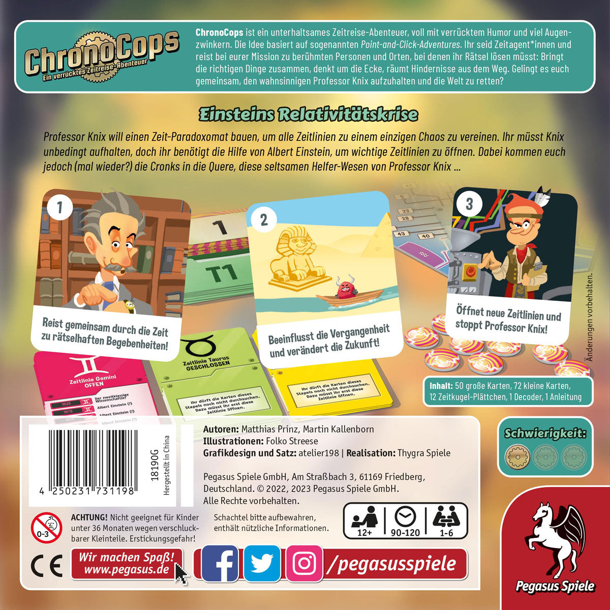 ChronoCops – Einsteins Relativitätskrise Rückseite