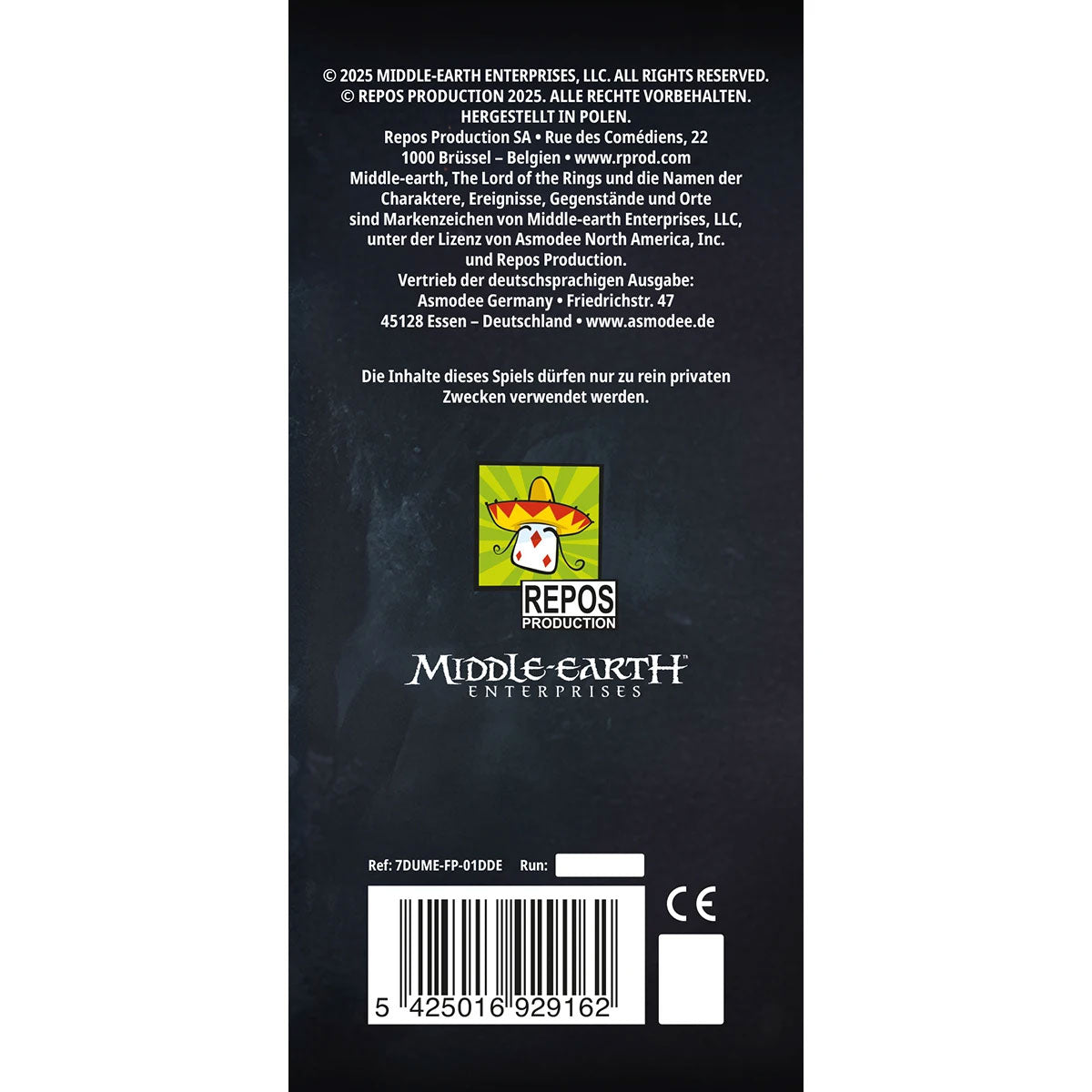 Der Herr der Ringe: Duell um Mittelerde - Verbündete Rückseite