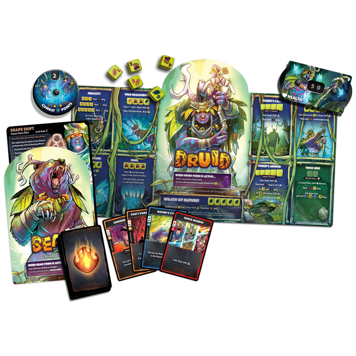 Dice Throne: Druid - Hero Pack Detail