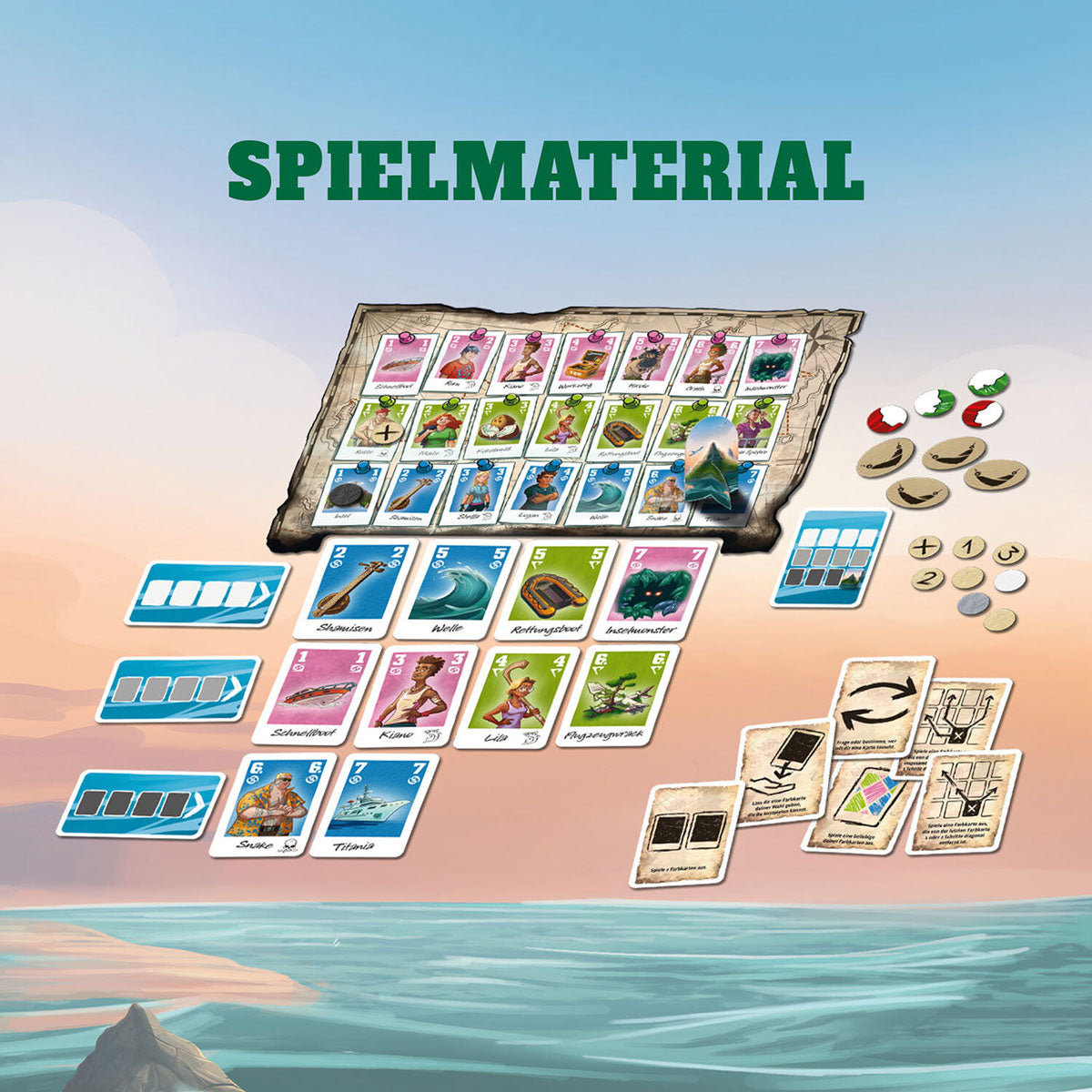 Die Crew - Family Spielmaterial