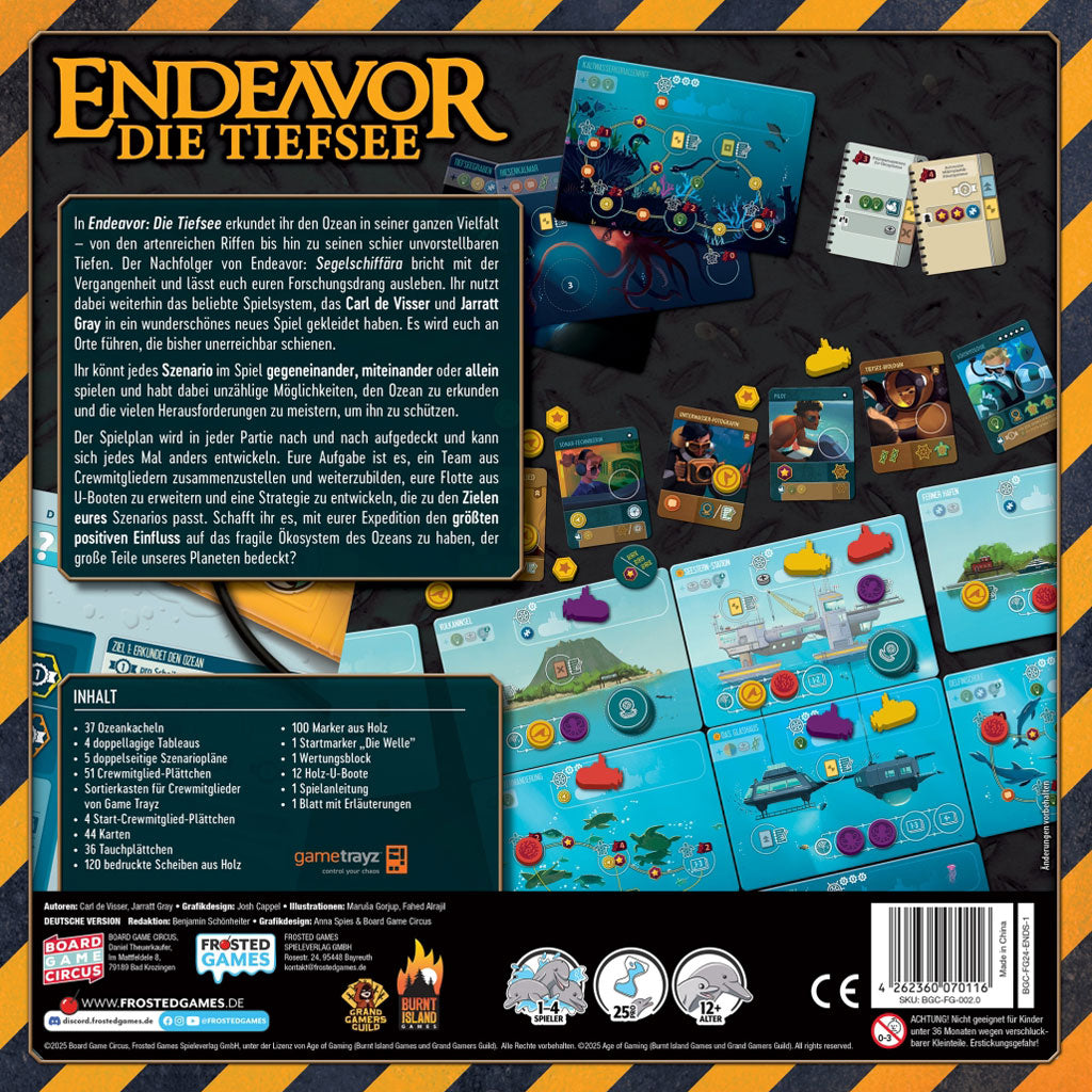 Endeavor: Die Tiefsee Rückseite
