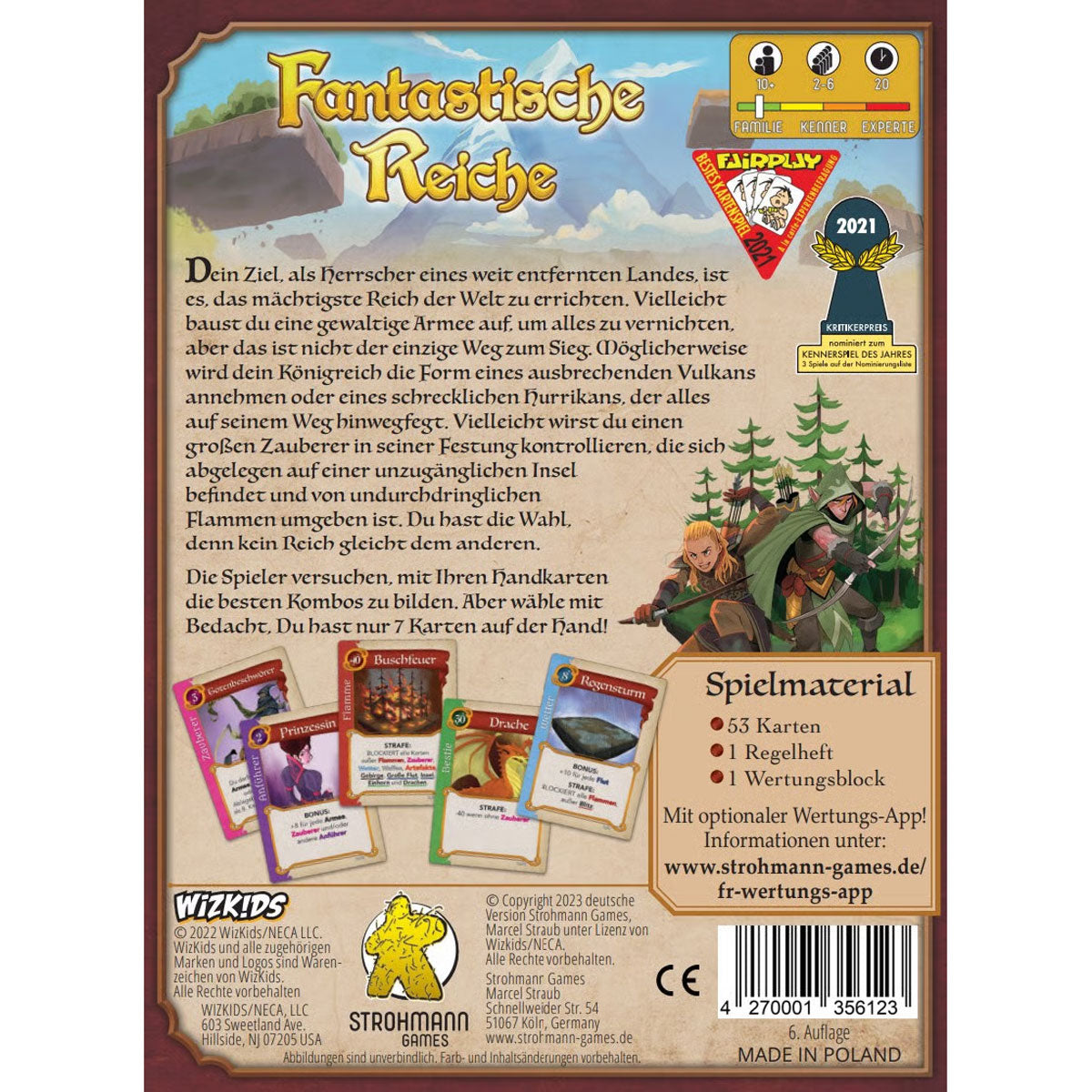 Fantastische Reiche Rückseite