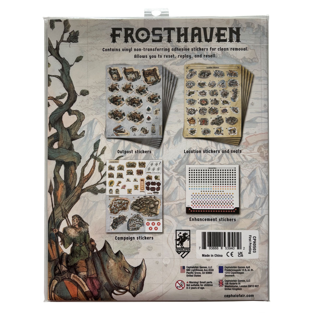 Frosthaven Sticker Set Rückseite