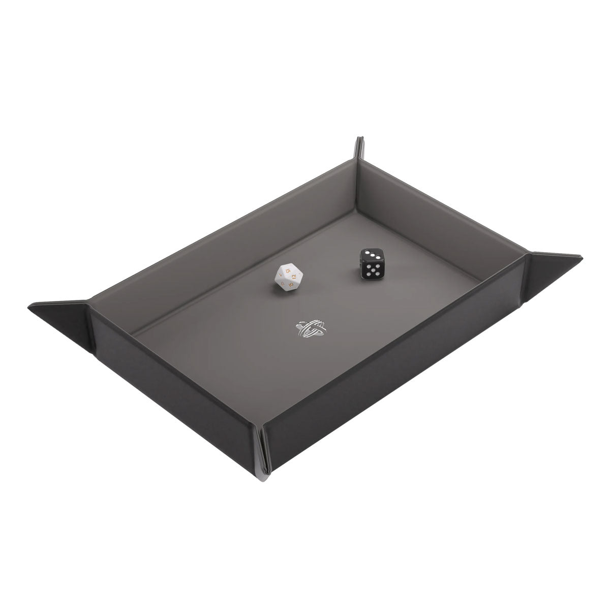 Gamegenic Magnetic Dice Tray Rectangular in Schwarz/Grau