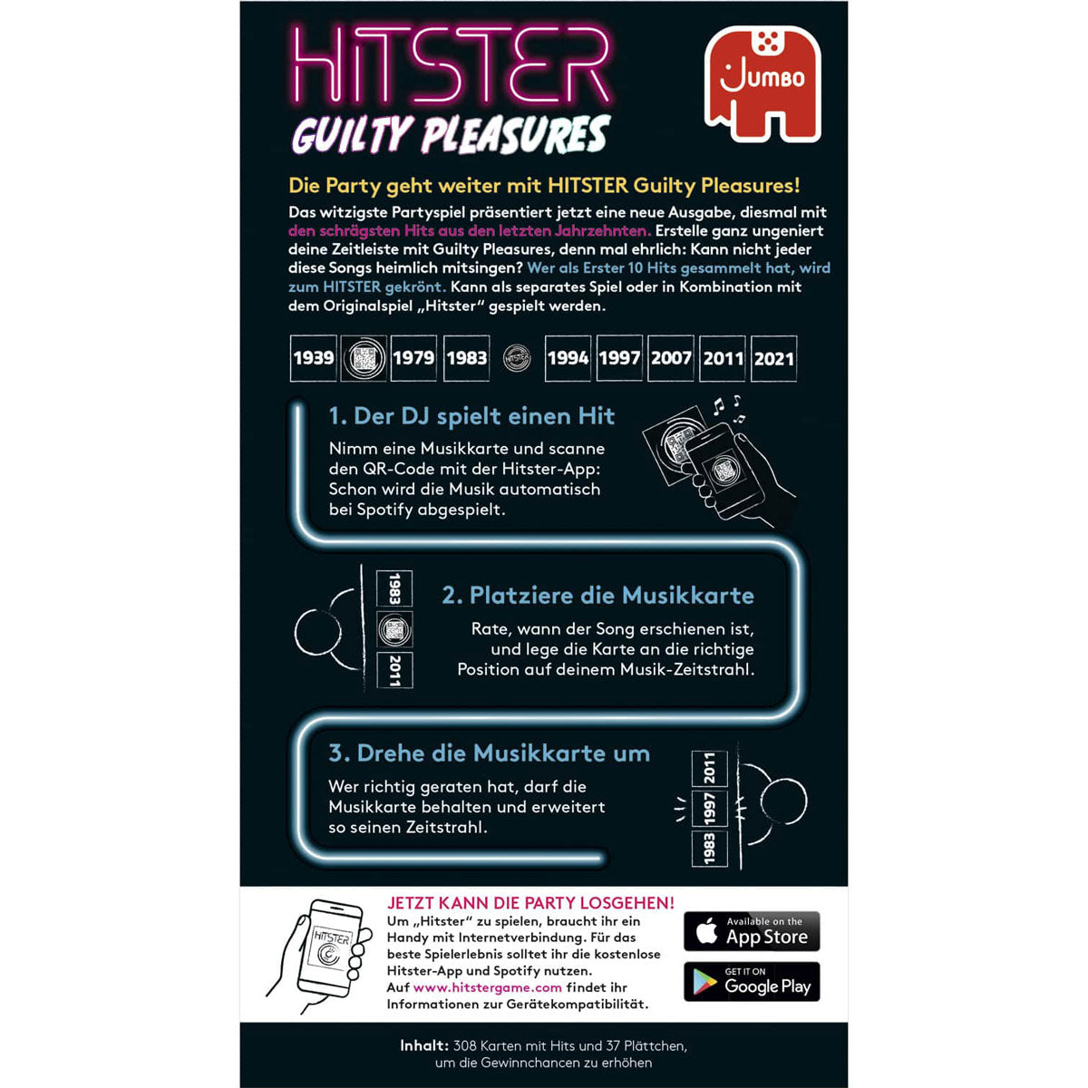 HITSTER - Guilty Pleasures Rückseite
