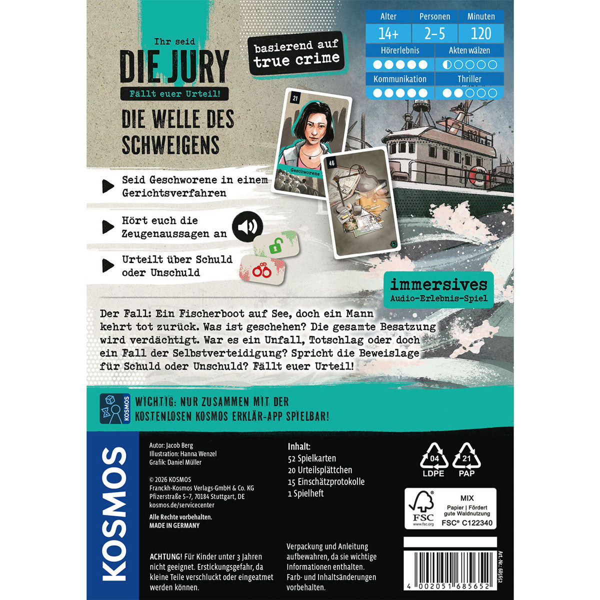 Ihr seid die Jury: Die Welle des Schweigens Rückseite