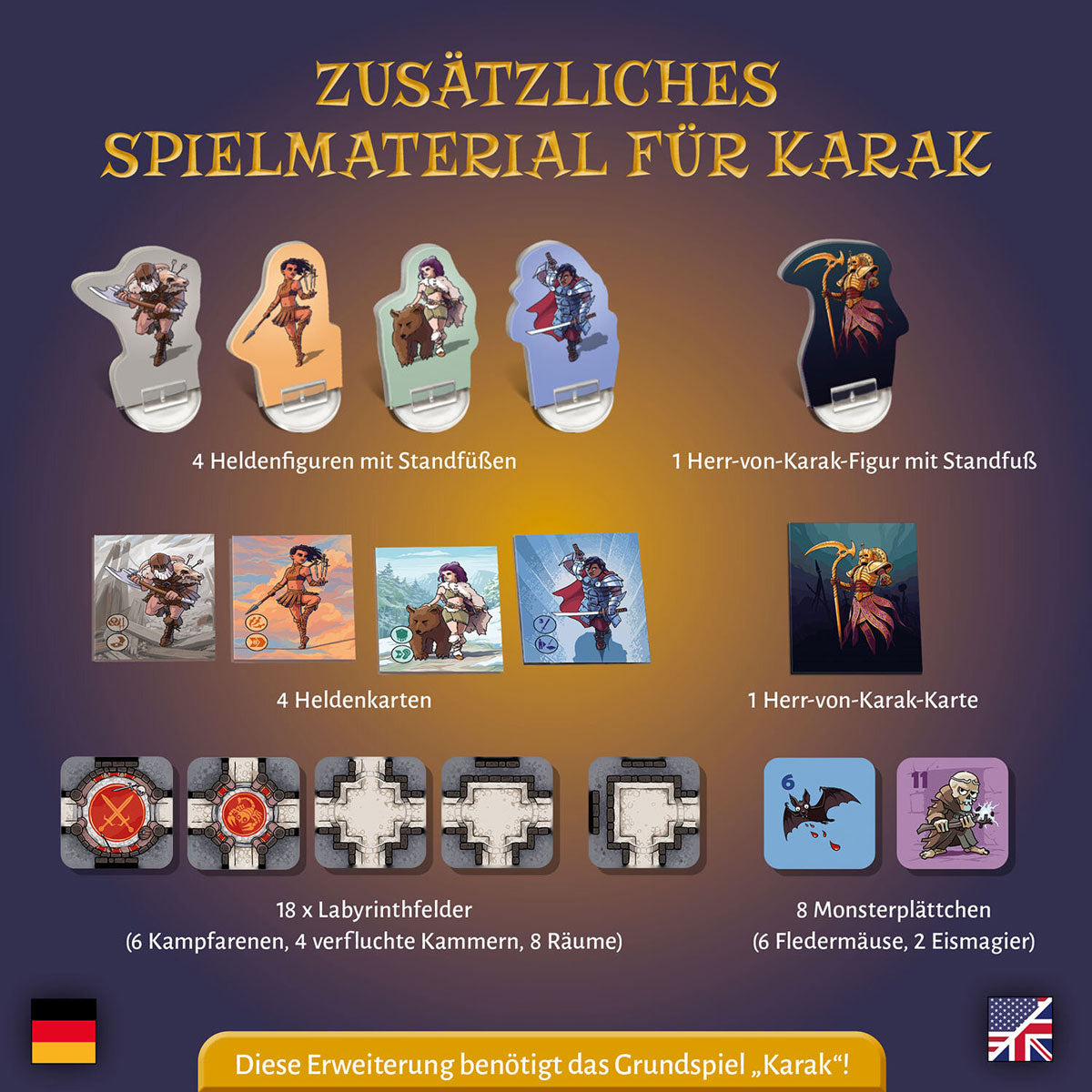 Karak: Regent Spielmaterial