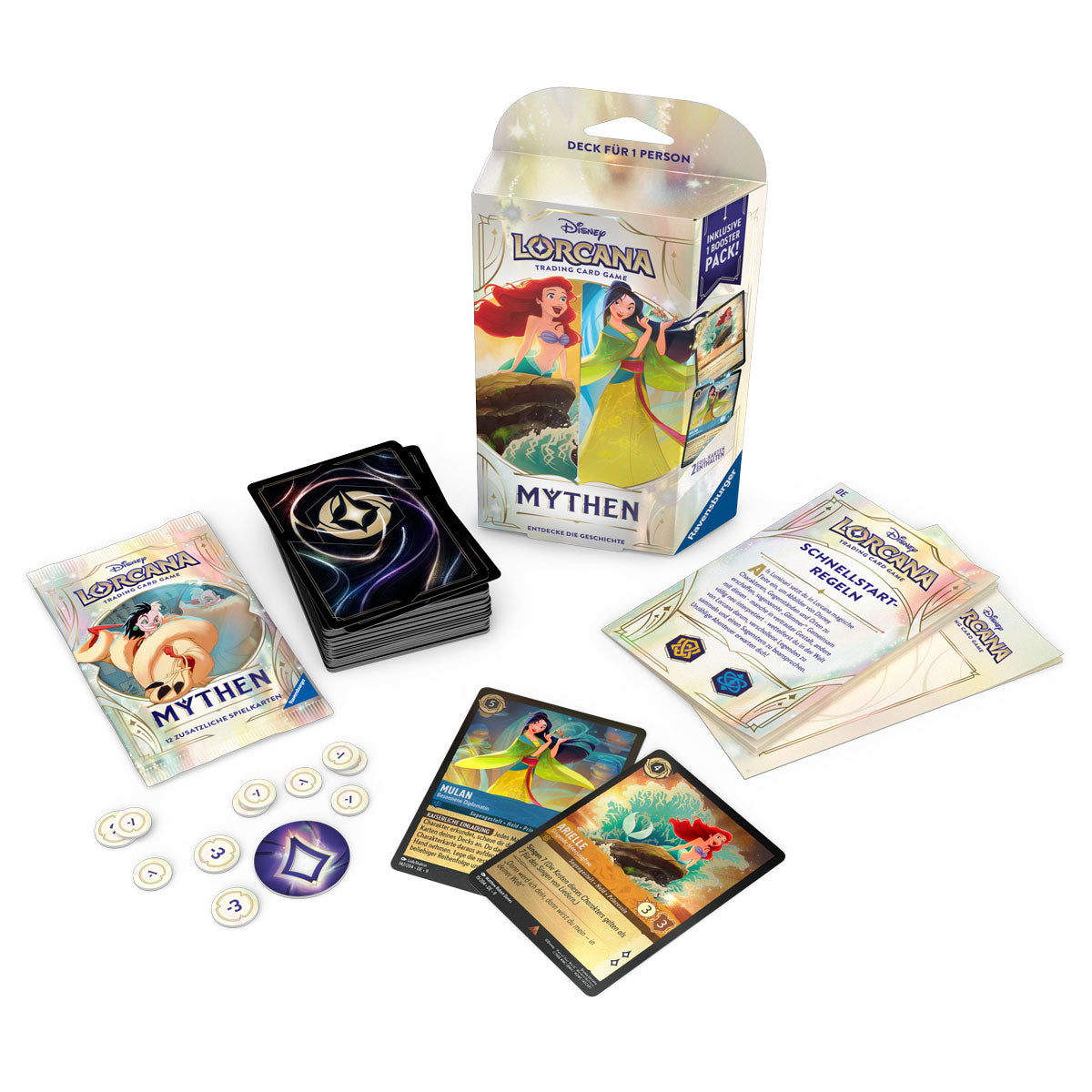 Disney Lorcana: Mythen - Einzelspieler-Deck (Bernstein & Saphir) Detail