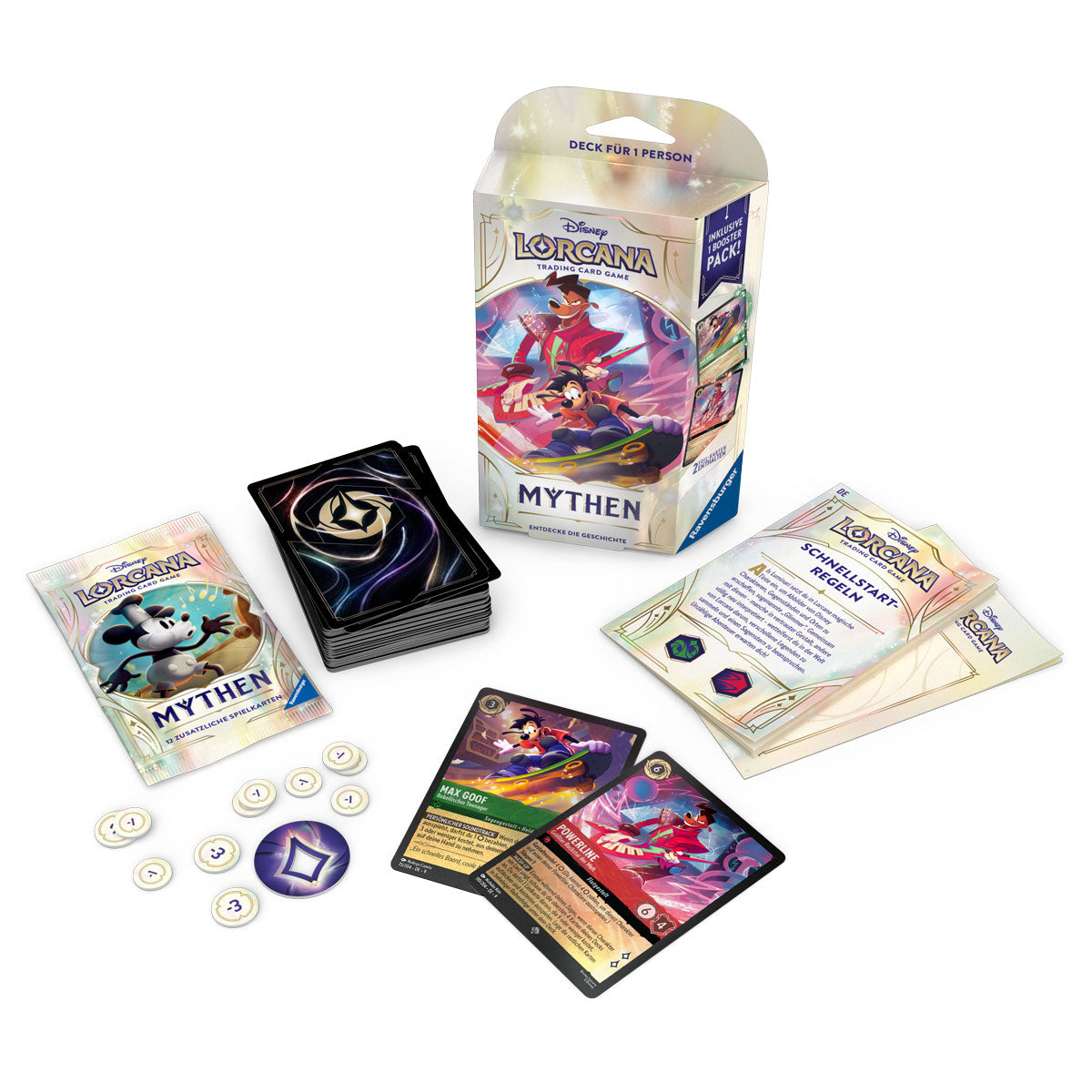 Disney Lorcana: Mythen - Einzelspieler-Deck (Smaragd & Rubin) Detail