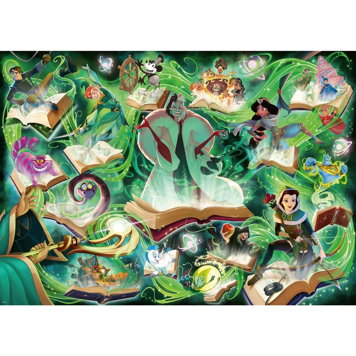 Disney Lorcana: Puzzle Glimmers of the Realm - Emerald Detail