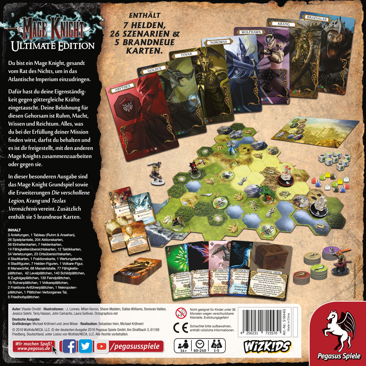Mage Knight - Ultimate Edition Rückseite