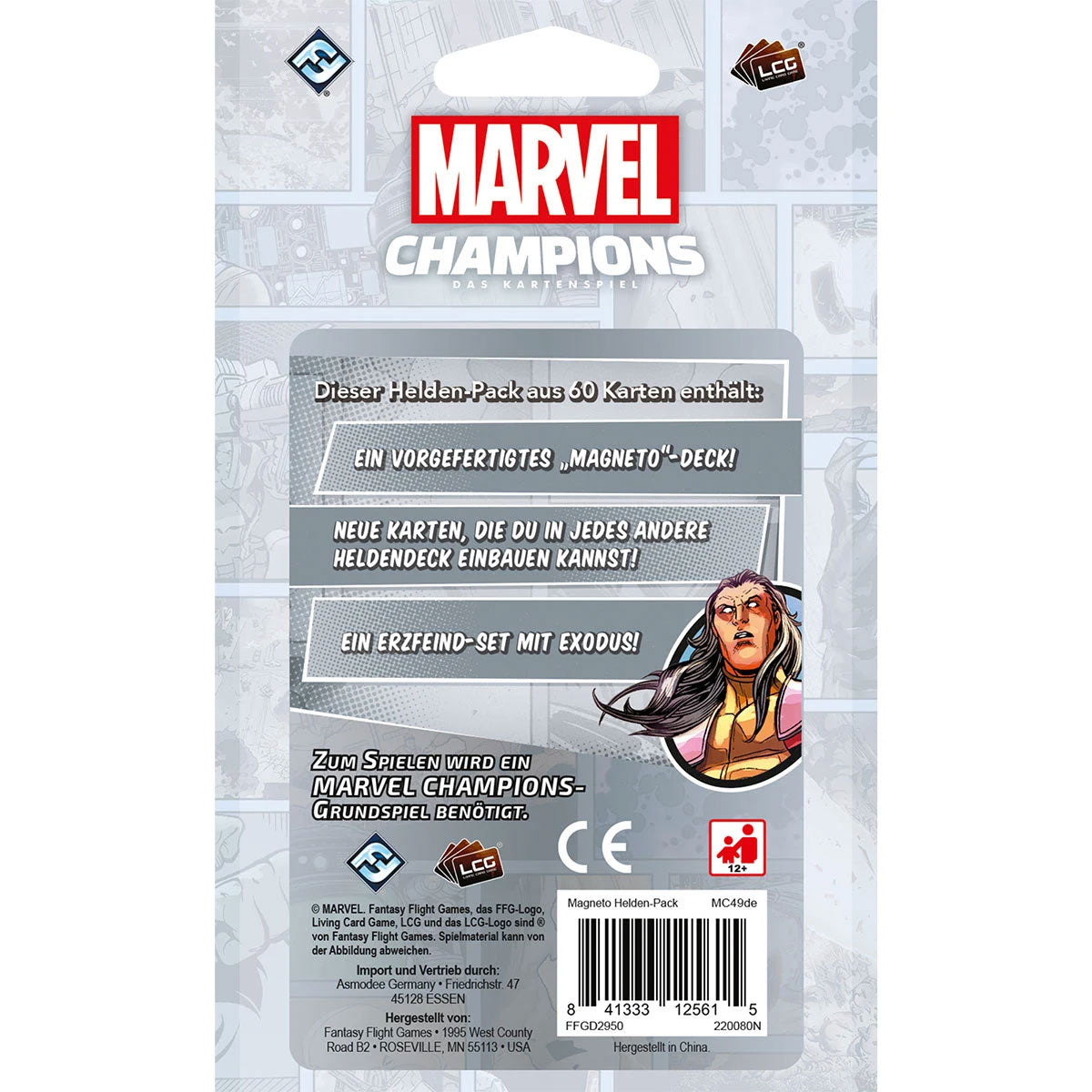 Marvel Champions: Das Kartenspiel - Magneto Rückseite