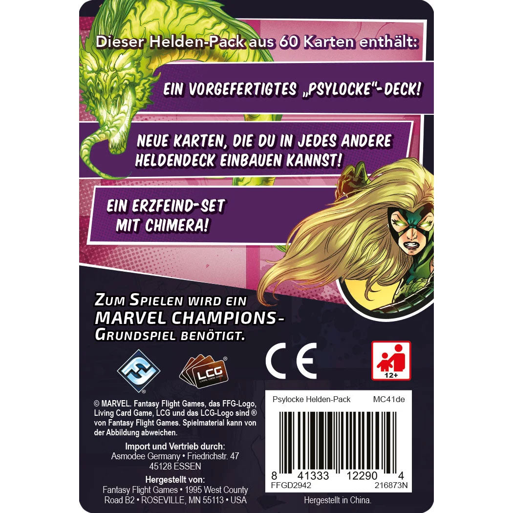 Marvel Champions: Das Kartenspiel - Psylocke Rückseite