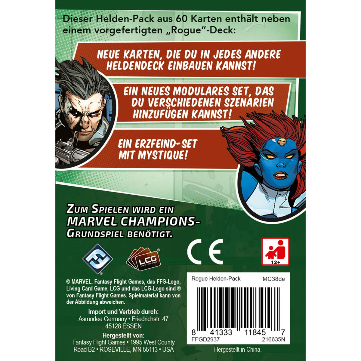 Marvel Champions: Das Kartenspiel - Rogue Rückseite