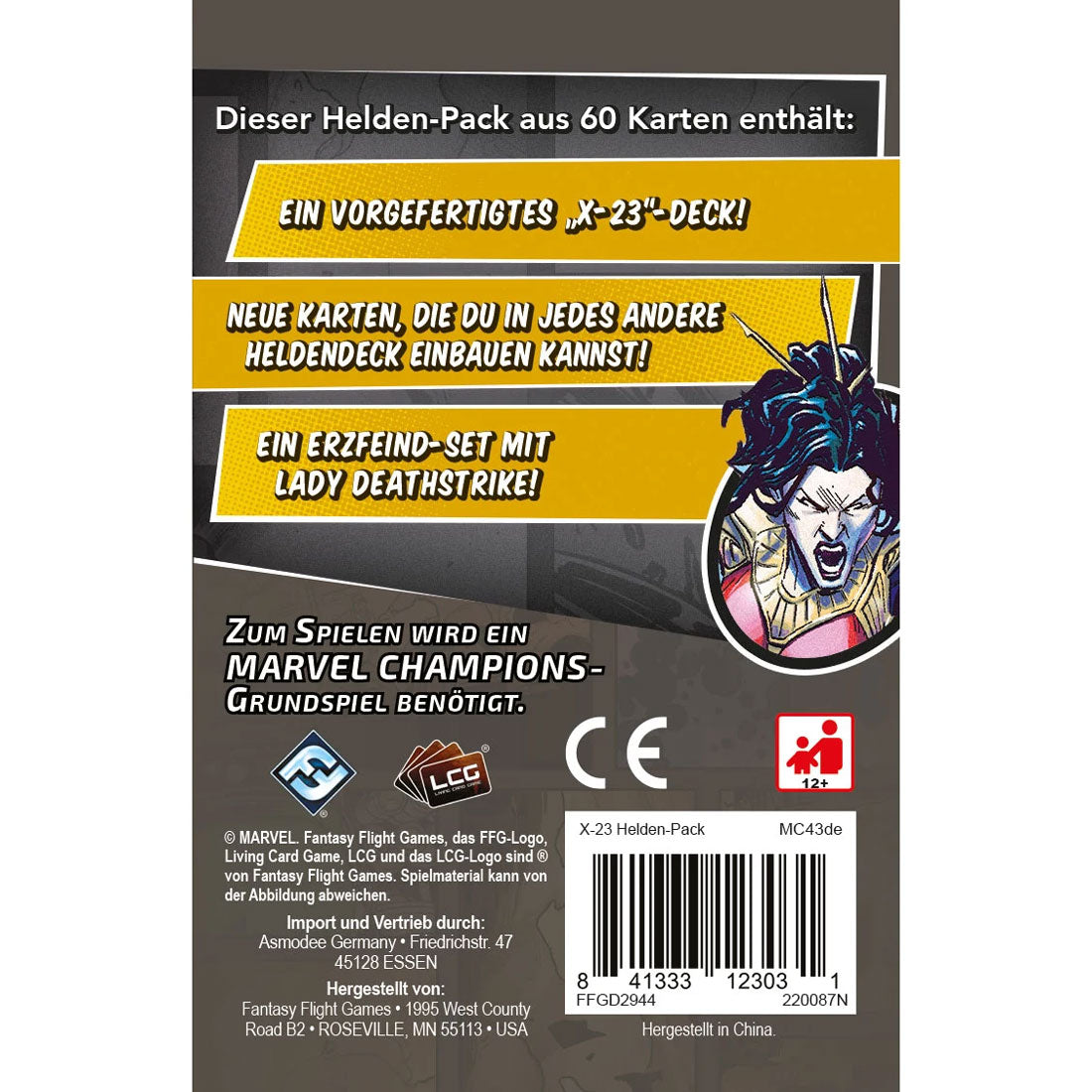 Marvel Champions: Das Kartenspiel - X-23 Rückseite