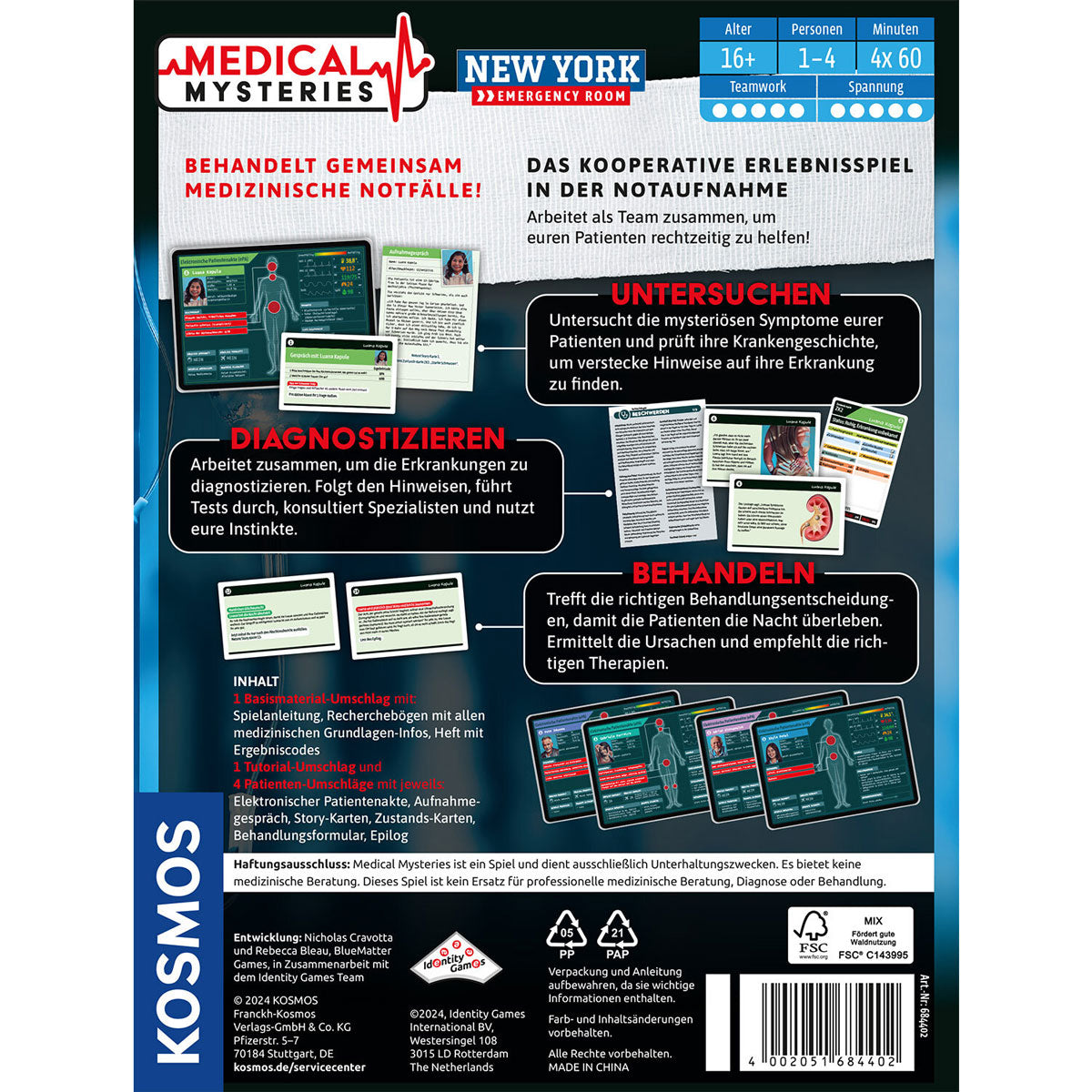 Medical Mysteries - New York Emergency Room Rückseite