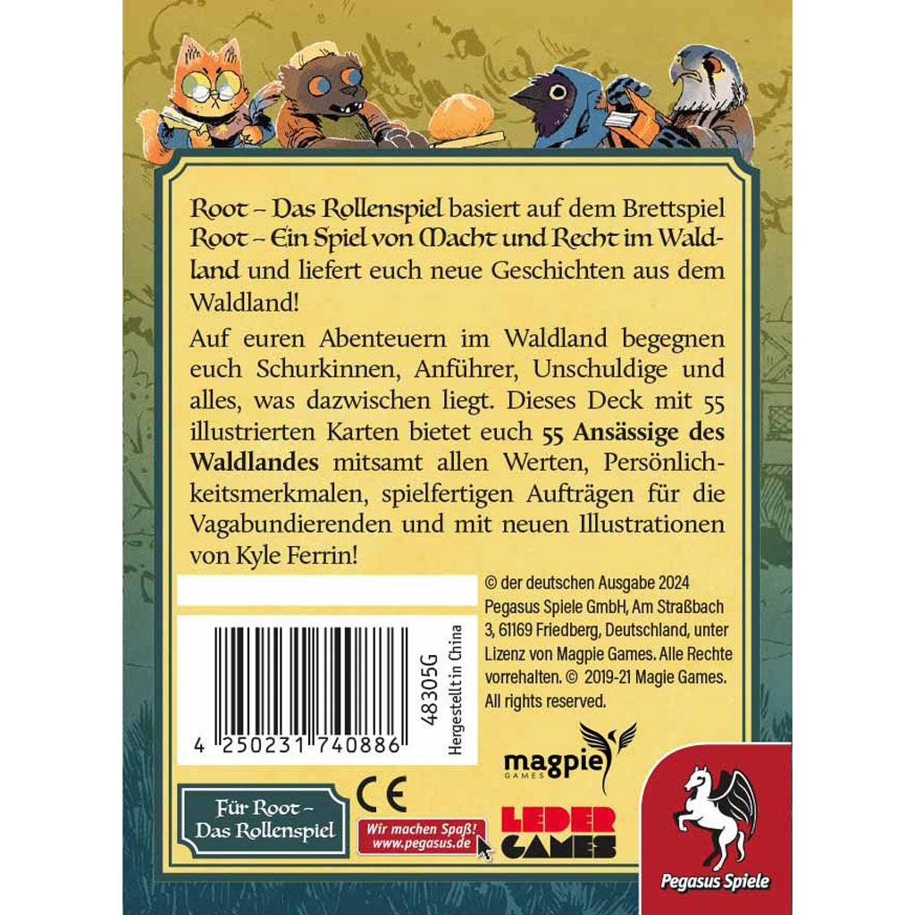 Root - Das Rollenspiel: Waldlanddeck Rückseite
