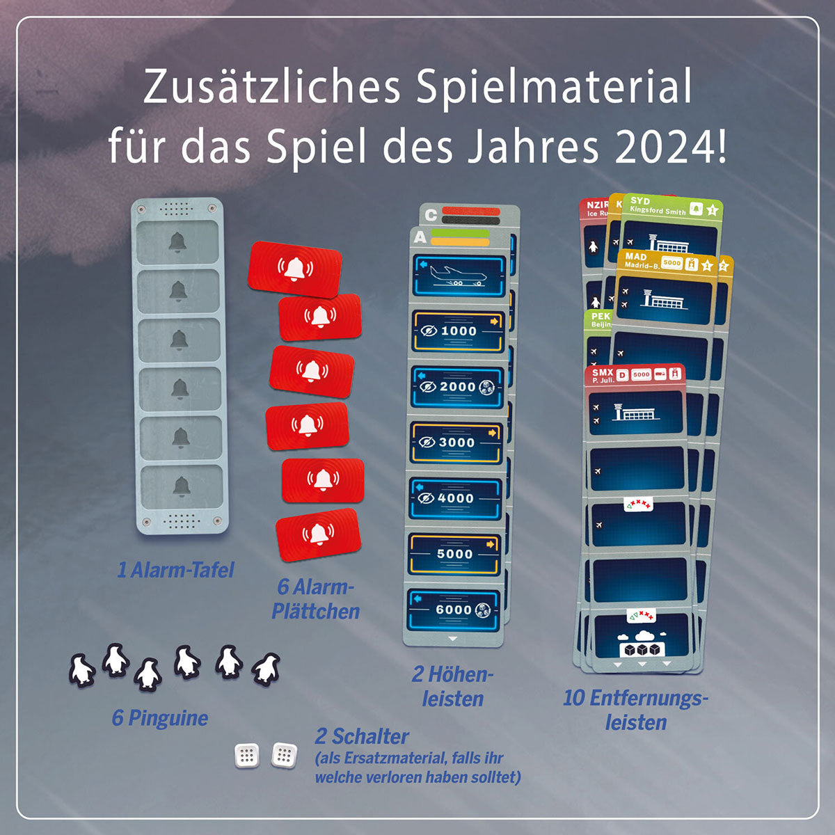 Sky Team: Turbulenzen Spielmaterial