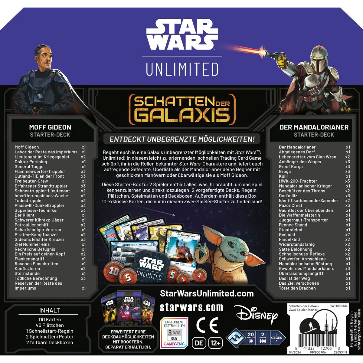 Star Wars: Unlimited - Schatten der Galaxis Rückseite
