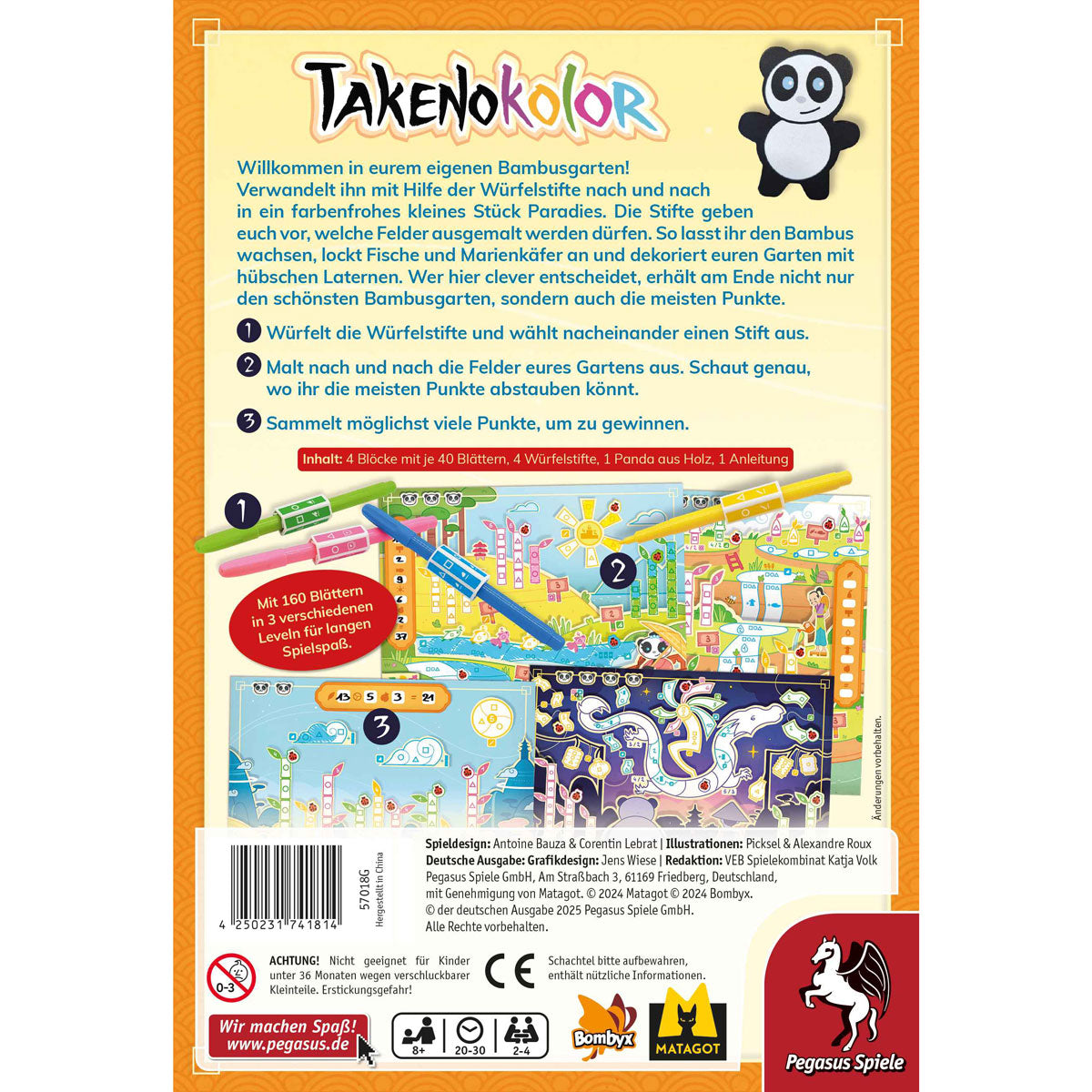 Takenokolor Rückseite