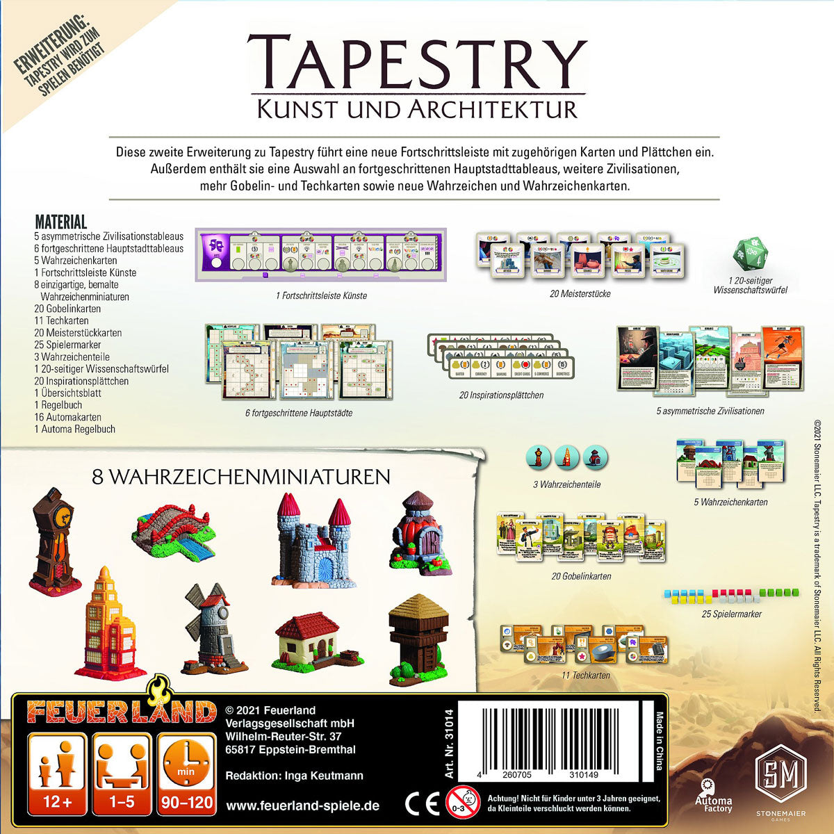 Tapestry: Kunst und Architektur Rückseite