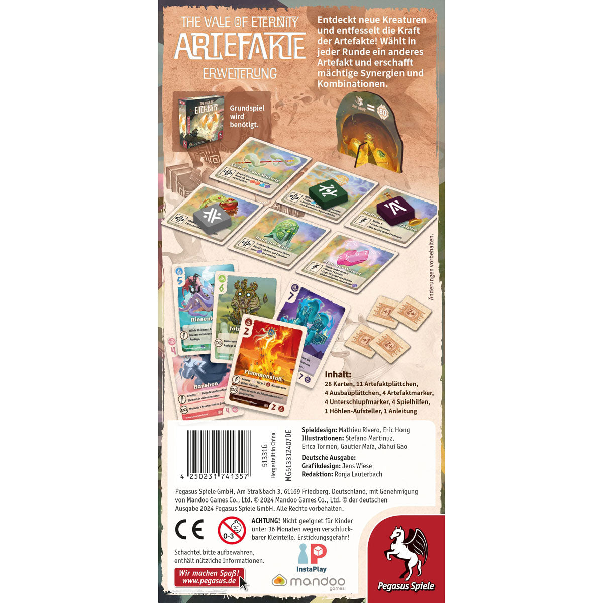 The Vale of Eternity: Artefakte Rückseite