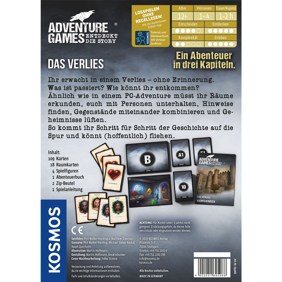 Adventure Games - Das Verlies Rückseite