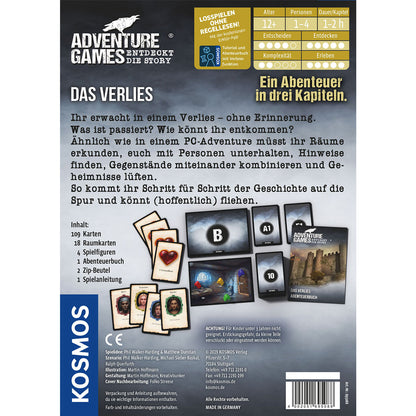 Adventure Games - Das Verlies Rückseite