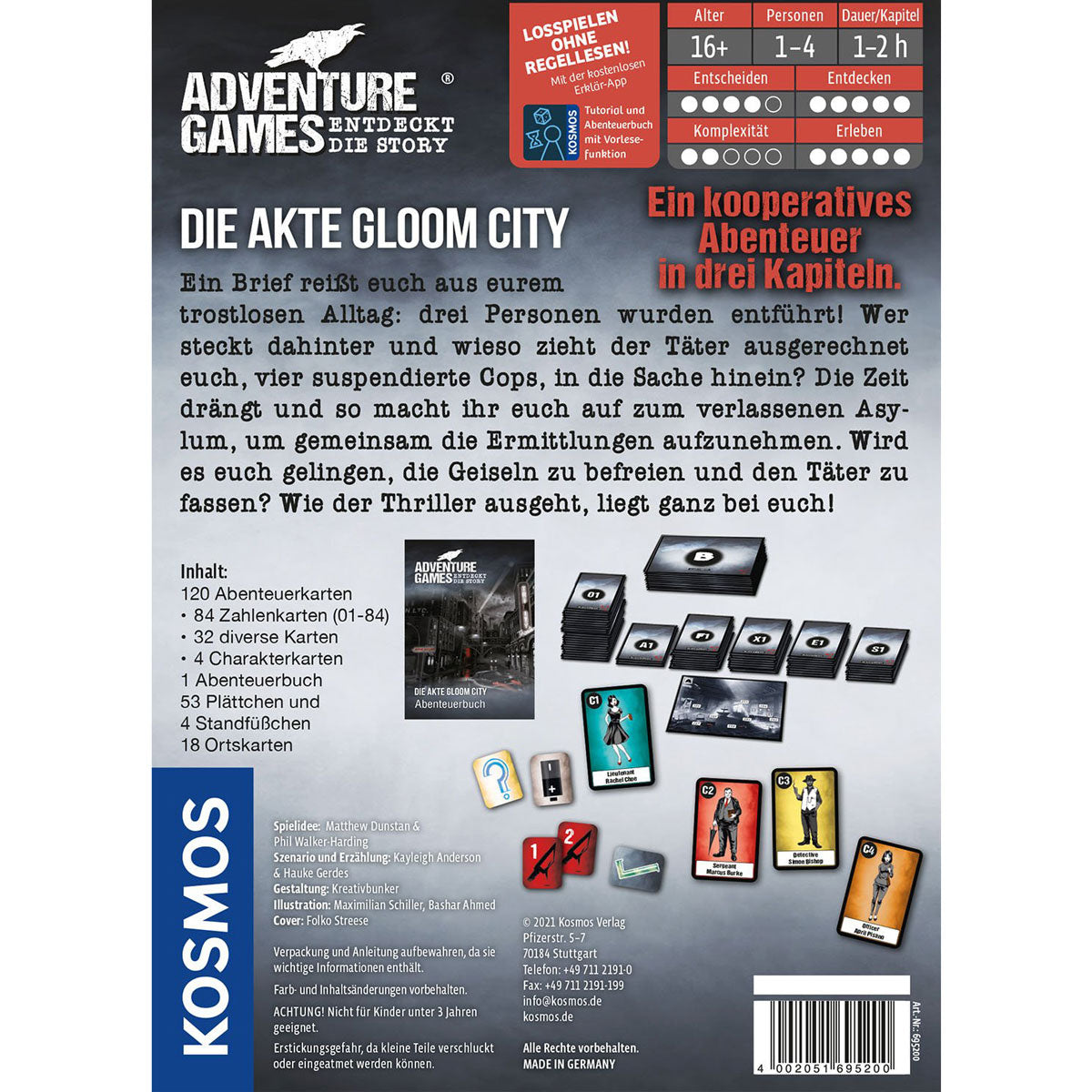 Adventure Games - Die Akte Gloom City Rückseite