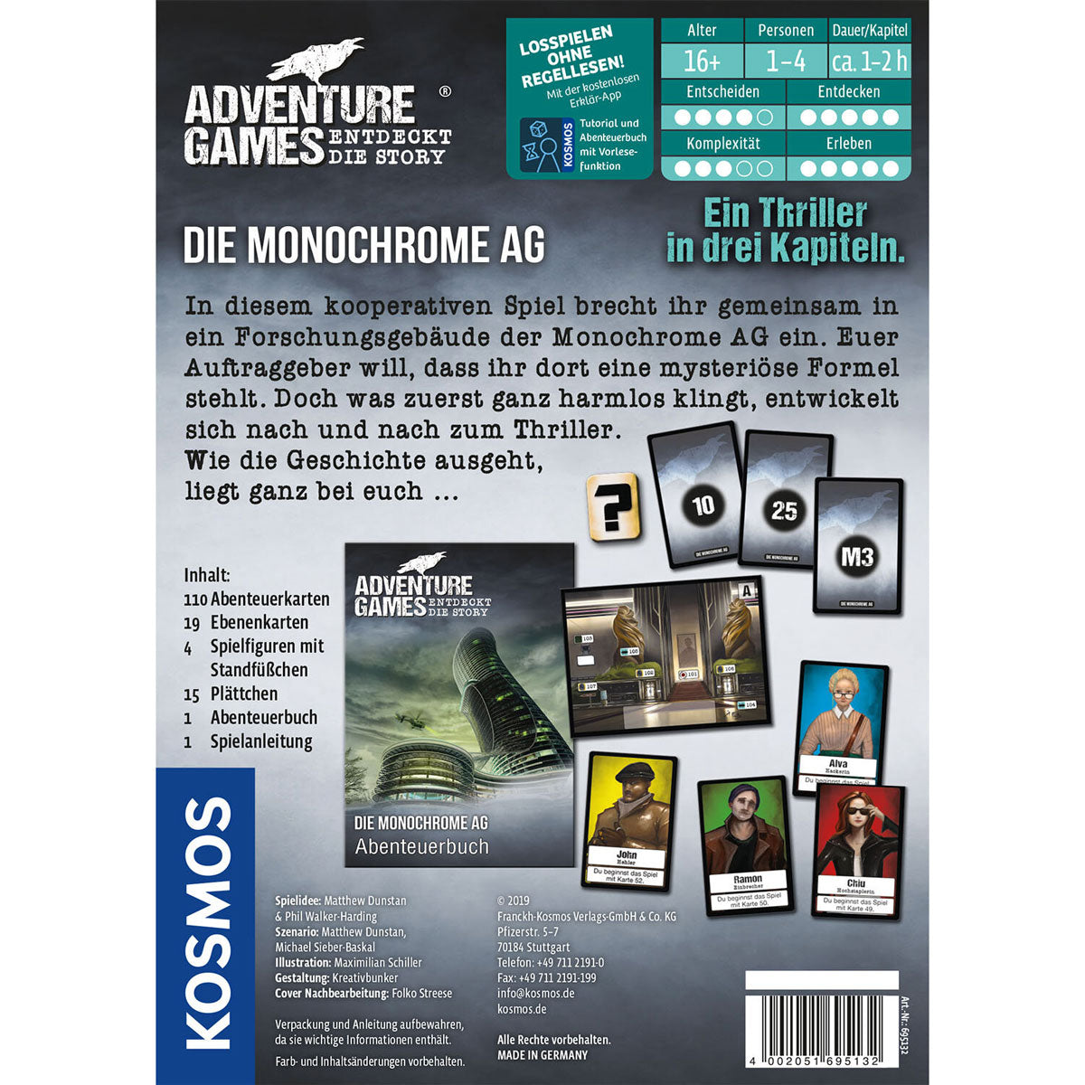 Adventure Games - Die Monochrome AG Rückseite