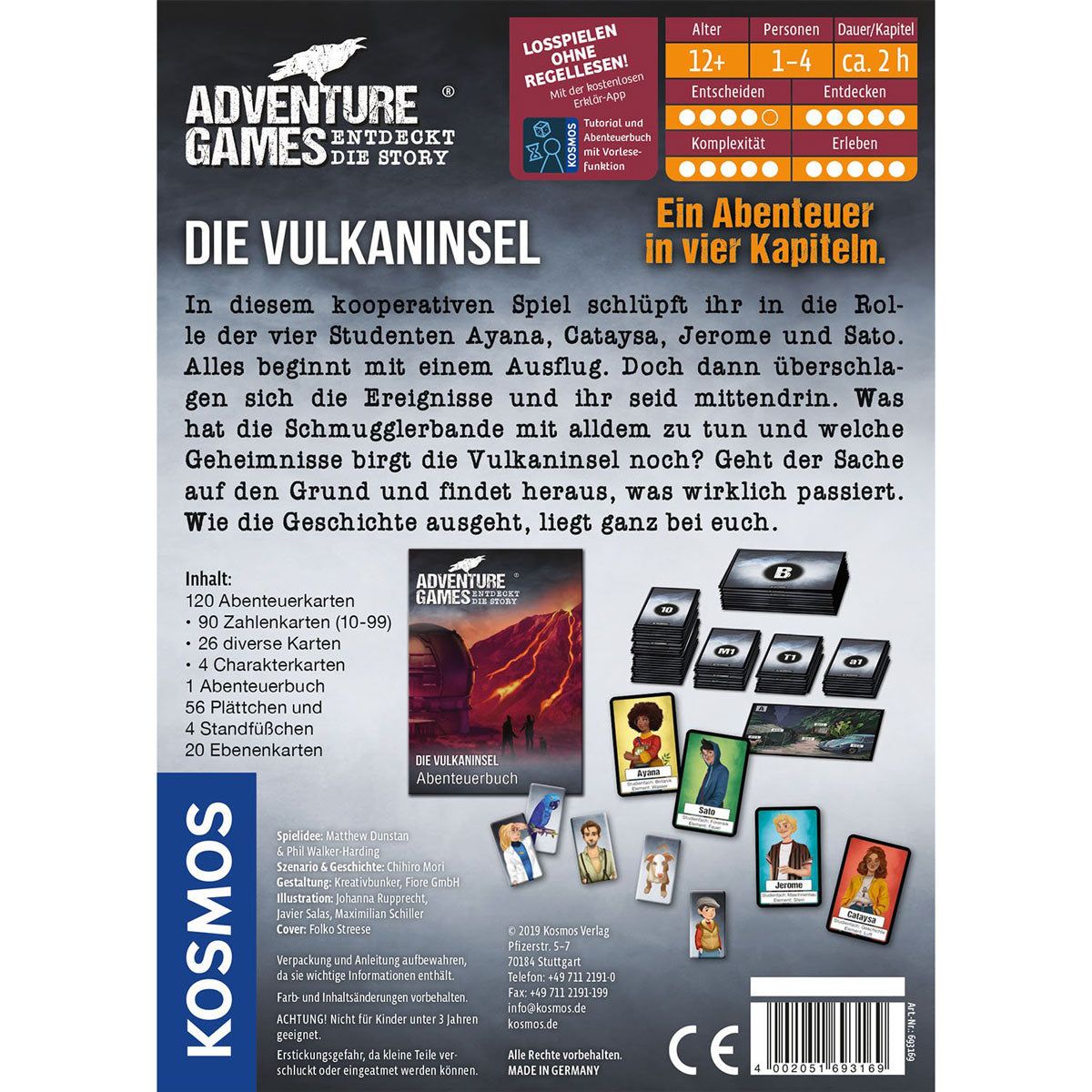 Adventure Games - Die Vulkaninsel Rückseite