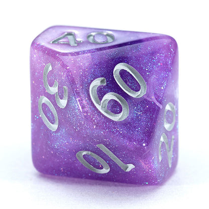 Aether Dice: Amethyst (Premium 7er Würfelset)