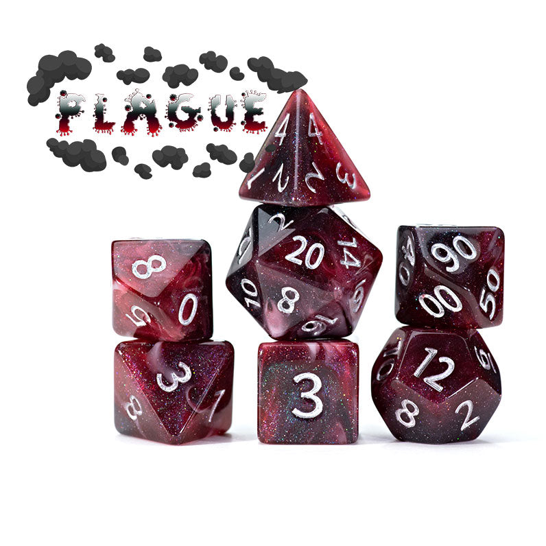 Aether Dice: Plague (Premium 7er Würfelset)