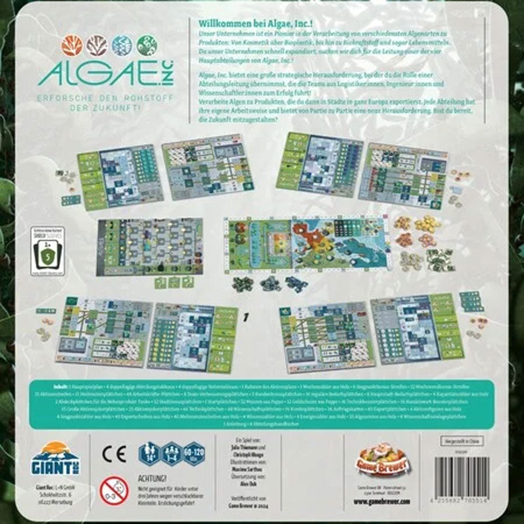 Algae, Inc. Rückseite