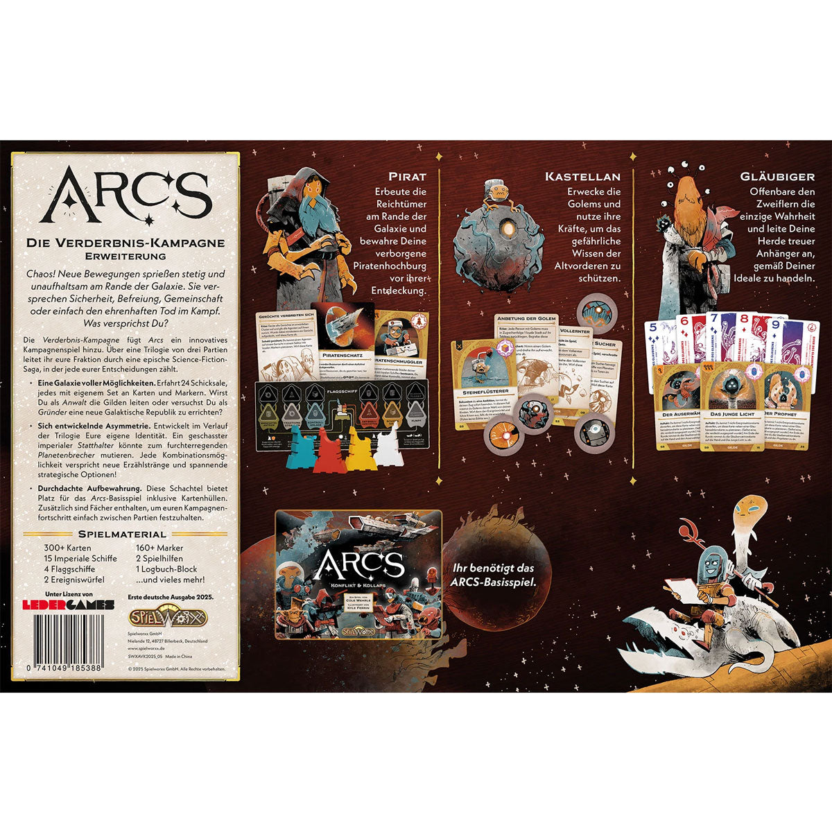 Arcs: Die Verderbnis-Kampagne Rückseite