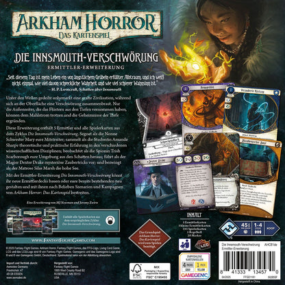 Arkham Horror: Das Kartenspiel - Die Innsmouth-Verschwörung Rückseite