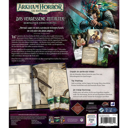 Arkham Horror: Das Kartenspiel – Das vergessene Zeitalter (Kampagnen-Erweiterung) Rückseite