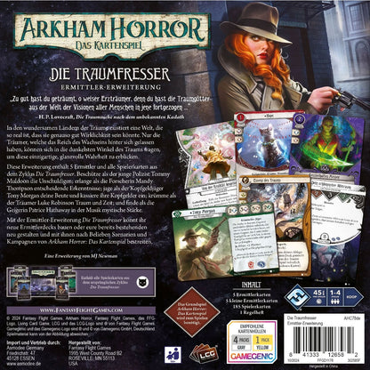 Arkham Horror: Das Kartenspiel - Die Traumfresser (Ermittler-Erweiterung) Rückseite