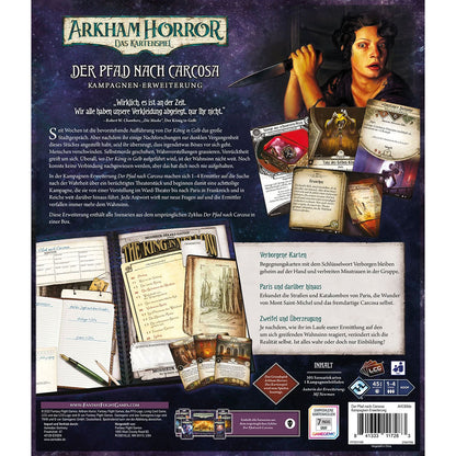 Arkham Horror: Das Kartenspiel - Der Pfad nach Carcosa Rückseite