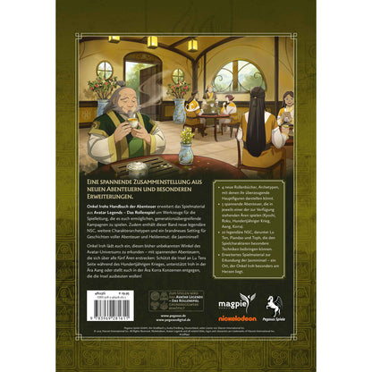 Avatar Legends - Das Rollenspiel: Onkel Irohs Handbuch der Abenteuer Rückseite