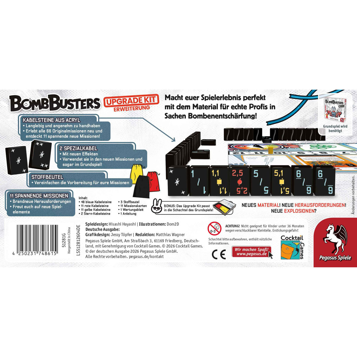Bomb Busters: Upgrade Kit Rückseite