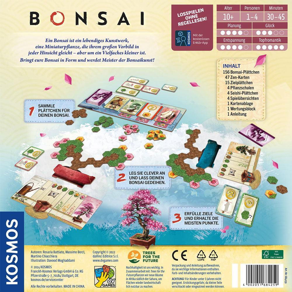 Bonsai Spiel Rückseite